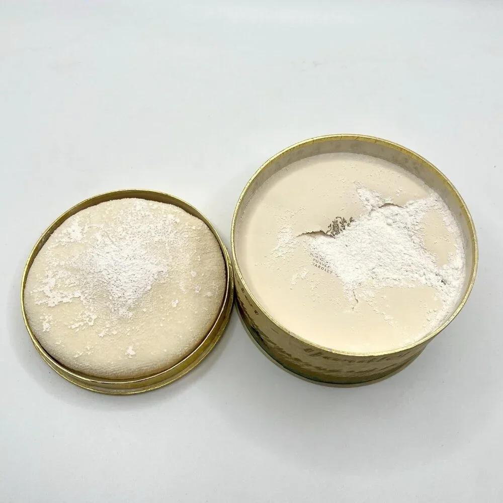 Vintage Yardley English Lavender Dusting Powder Tin Round Metal London Paris